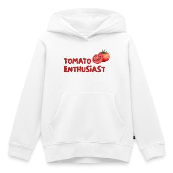 Tomato Enthusiast Graphic Tee - Kinder Premium Organic Hoodie - Weiß - Vorne - AI Model Kid Female (0cm)