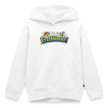 Erstklässler T-Shirt Einschulung Schule - Kinder Premium Organic Hoodie - Weiß - Vorne - AI Model Kid Female (0cm)