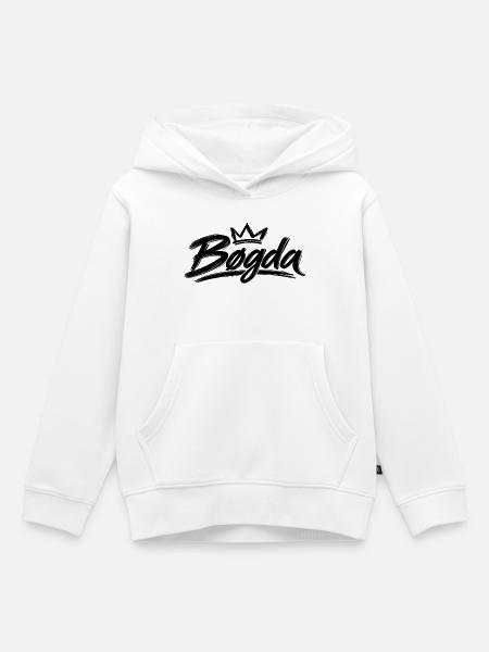Bøgda - Kinder Premium Organic Hoodie - Weiß