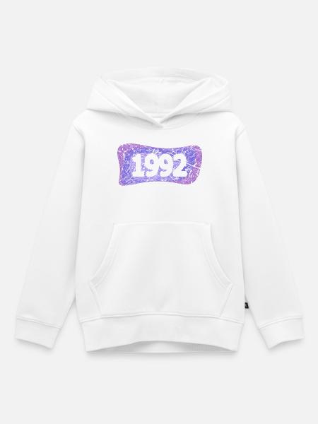 Uni 1992 - Kinder Premium Organic Hoodie - Weiß