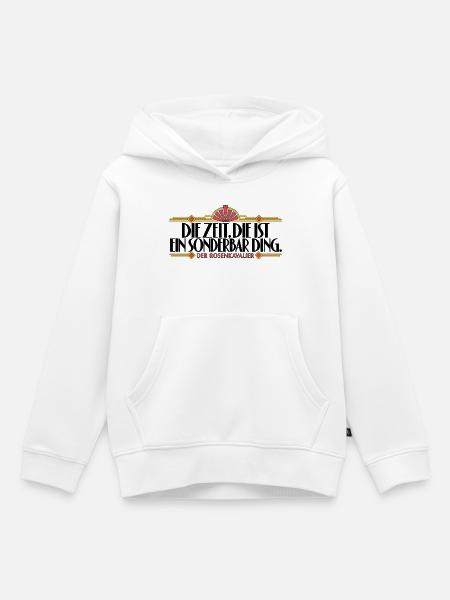 Rosenkavalier - Zeit - Kinder Premium Organic Hoodie - Weiß