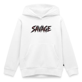 Wilde Glyphen - Kinder Premium Organic Hoodie - Weiß - Vorne - AI Model Kid Female (0cm)