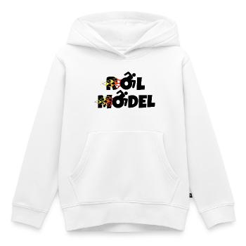 Every wheelchair user is a role model * - Kids Premium Organic Hoodie - white - Front - AI Model Kid Female (0cm)