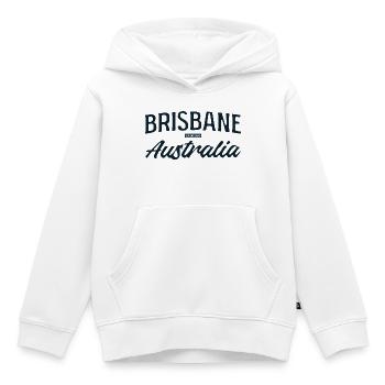 Brisbane Australia Script - Kinder Premium Organic Hoodie - Weiß - Vorne - AI Model Kid Female (0cm)