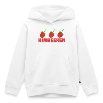 RASPBERRIES - Kids Premium Organic Hoodie - white - Front - AI Model Kid Female (0cm)