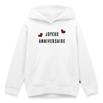 ALLES GUTE ZUM GEBURTSTAG. JAHRESTAG - Kinder Premium Organic Hoodie - Weiß - Vorne - AI Model Kid Female (0cm)