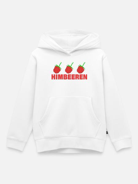 HIMBEERREN - Kinder Premium Organic Hoodie - Weiß