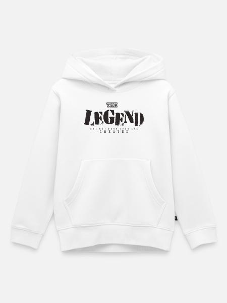 Legenden sind unsterblich auf Kleidung - Kinder Premium Organic Hoodie - Weiß