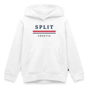 Split City Croatia - Kids Premium Organic Hoodie - white - Front - AI Model Kid Female (0cm)