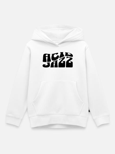 Acid Jazz - Kinder Premium Organic Hoodie - Weiß