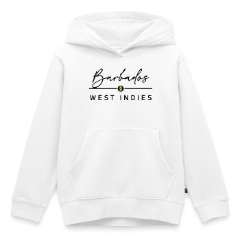 Barbade - Antilles - Caraïbes - Sweat Premium à capuche enfant bio - blanc - Devant - AI Model Kid Female (0cm)