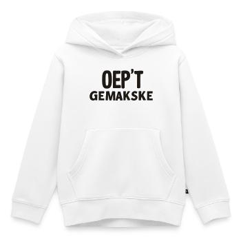 Antwerpener Dialekt Hemden. - Kinder Premium Organic Hoodie - Weiß - Vorne - AI Model Kid Female (0cm)