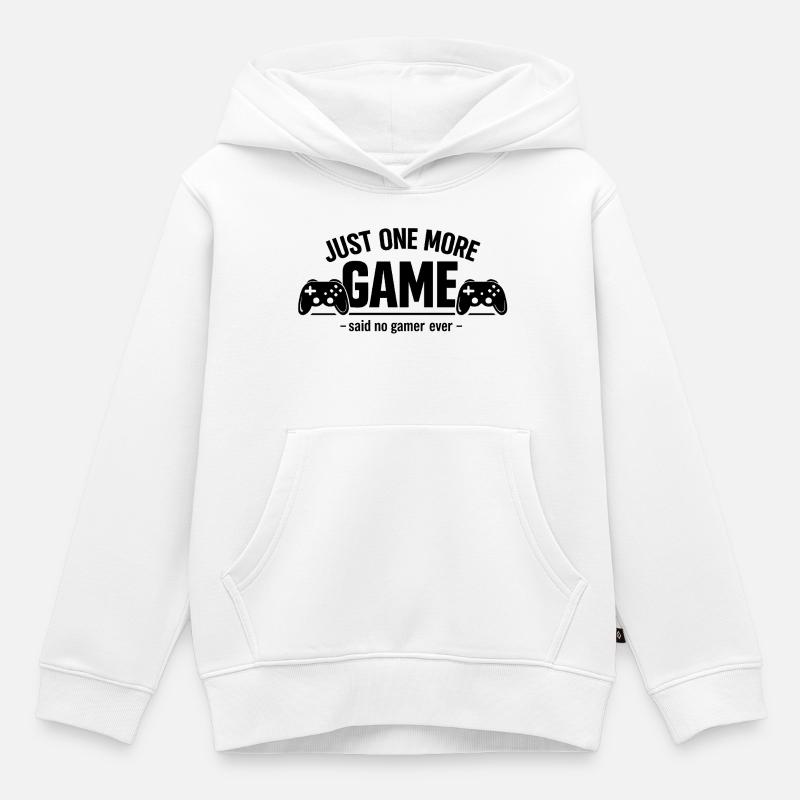 Encore un match - Sweat Premium à capuche enfant bio - blanc