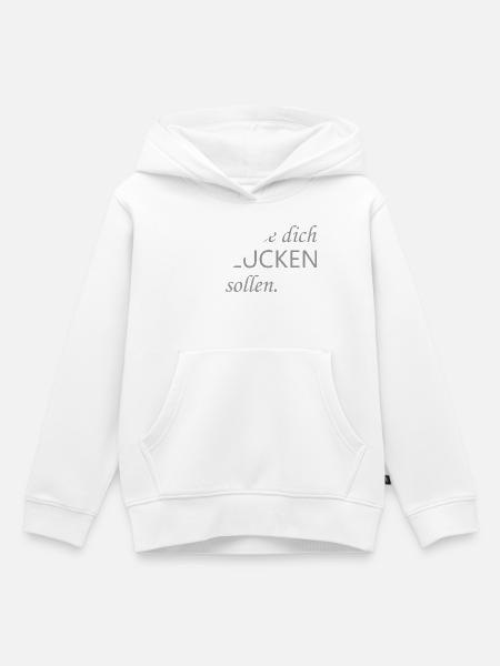 man hätte dich schlucken sollen - Kinder Premium Organic Hoodie - Weiß
