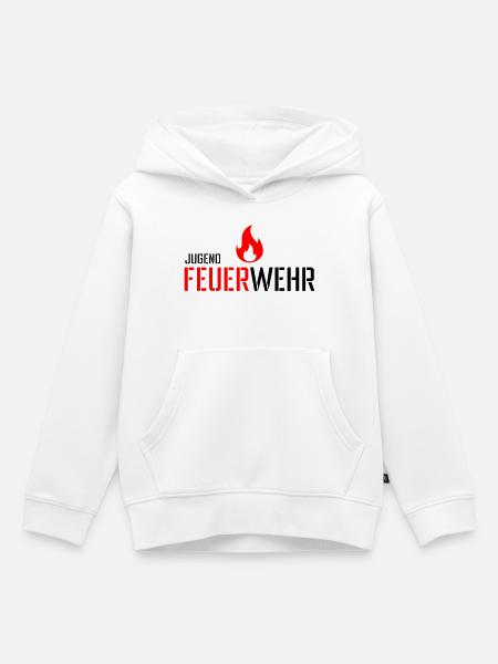 Jugend Feuerwehr - Kinder Premium Organic Hoodie - Weiß