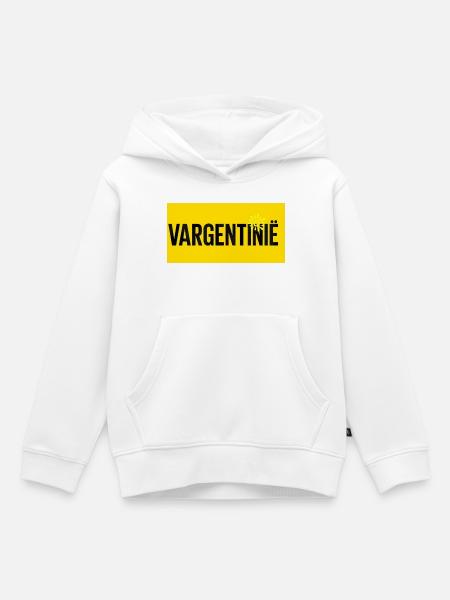 Valentine Sun Typografie - Kinder Premium Organic Hoodie - Weiß