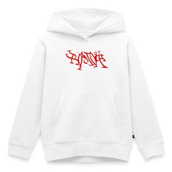 Rostock T-Shirt Graffiti Style - Sweat Premium à capuche enfant bio - blanc - Devant - AI Model Kid Female (0cm)