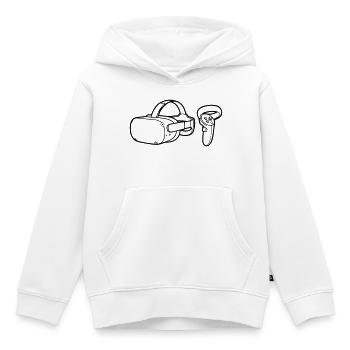 VR Brille Controller Grafik - Kinder Premium Organic Hoodie - Weiß - Vorne - AI Model Kid Female (0cm)
