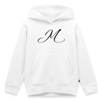 Name mit Anfangsbuchstabe M Mia Matteo - Kinder Premium Organic Hoodie - Weiß - Vorne - AI Model Kid Female (0cm)