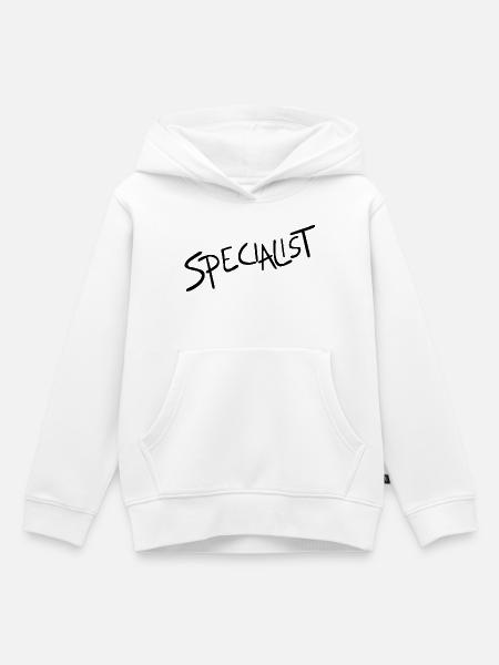 Spezialist Handschrift Signatur - Kinder Premium Organic Hoodie - Weiß