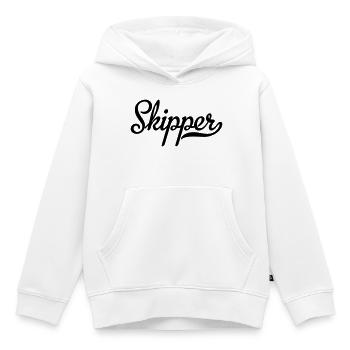 6061912 122177315 skipper - Sweat Premium à capuche enfant bio - blanc - Devant - AI Model Kid Female (0cm)