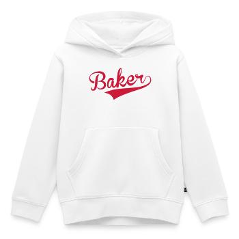 Boulanger / Boulangerie / Métier / Job - Sweat Premium à capuche enfant bio - blanc - Devant - AI Model Kid Female (0cm)