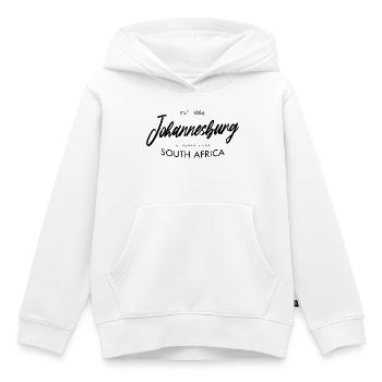 Johannesburg Koordinaten Design Südafrika - Kinder Premium Organic Hoodie - Weiß - Vorne - AI Model Kid Female (0cm)