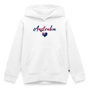 Australien - Kinder Premium Organic Hoodie - Weiß - Vorne - AI Model Kid Female (0cm)