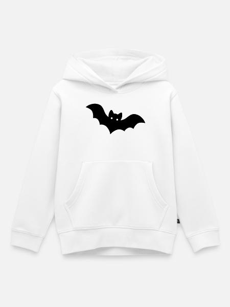 Fledermaus - Kinder Premium Organic Hoodie - Weiß