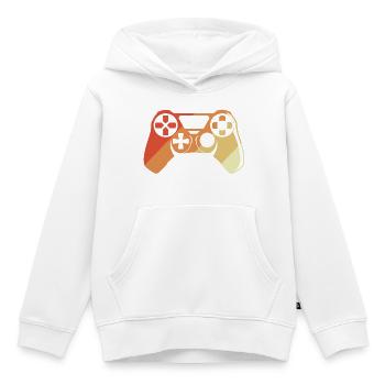Vintage Gamepad - Kinder Premium Organic Hoodie - Weiß - Vorne - AI Model Kid Female (0cm)