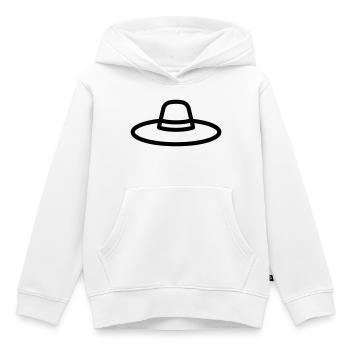 Mexican Hat - Kids Premium Organic Hoodie - white - Front - AI Model Kid Female (0cm)