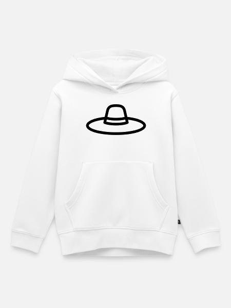 Mexikanischer Hut - Kinder Premium Organic Hoodie - Weiß