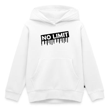 no_limit - Sweat Premium à capuche enfant bio - blanc - Devant - AI Model Kid Female (0cm)