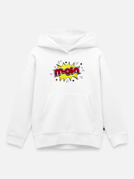 Moin - Kinder Premium Organic Hoodie - Weiß