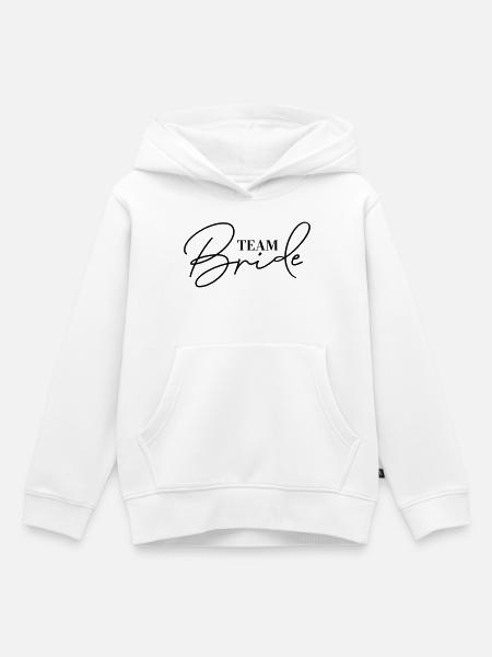 Team Bride JGA Accessoires Junggesellinnenabschied - Kinder Premium Organic Hoodie - Weiß