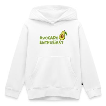 Avocado Enthusiast Design - Kinder Premium Organic Hoodie - Weiß - Vorne - AI Model Kid Female (0cm)