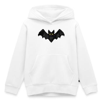 Fledermaus Pixel - Kinder Premium Organic Hoodie - Weiß - Vorne - AI Model Kid Female (0cm)