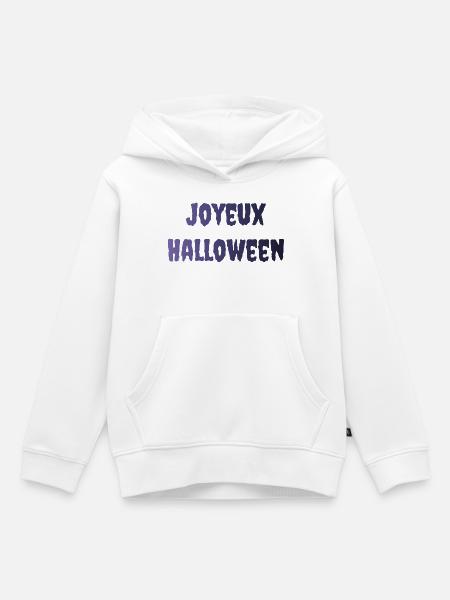 HALLOWEEN. KÜRBIS. HALLOWEEN KÜRBIS - Kinder Premium Organic Hoodie - Weiß