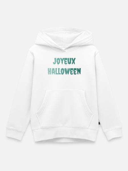 HALLOWEEN. KÜRBIS. HALLOWEEN KÜRBIS - Kinder Premium Organic Hoodie - Weiß