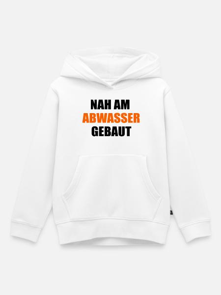 Kläranlage Abwasser Ironie - Kinder Premium Organic Hoodie - Weiß