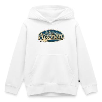Aachen Vintage Stadtmotiv - Kinder Premium Organic Hoodie - Weiß - Vorne - AI Model Kid Female (0cm)