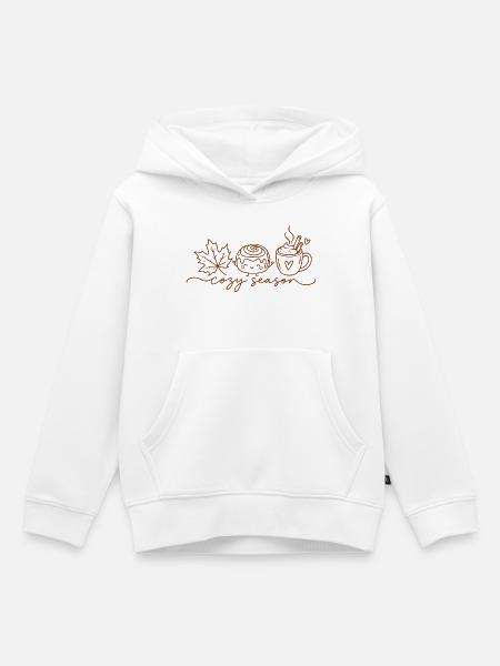 Cozy Season Autumn - Kinder Premium Organic Hoodie - Weiß