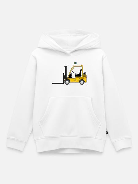 Stapler Schweden Flagge - Kinder Premium Organic Hoodie - Weiß