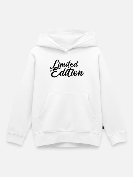 Limited Edition - Kinder Premium Organic Hoodie - Weiß