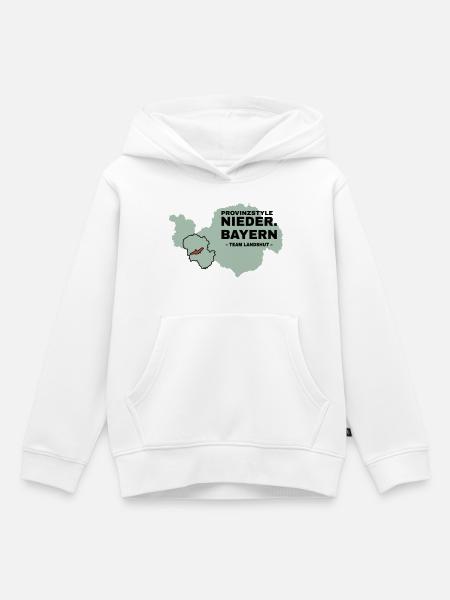 Niederbayern | LANDSHUT - Kinder Premium Organic Hoodie - Weiß