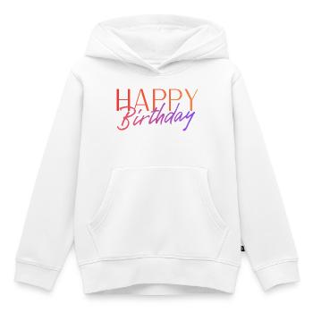 Happy Birthday - Kinder Premium Organic Hoodie - Weiß - Vorne - AI Model Kid Female (0cm)
