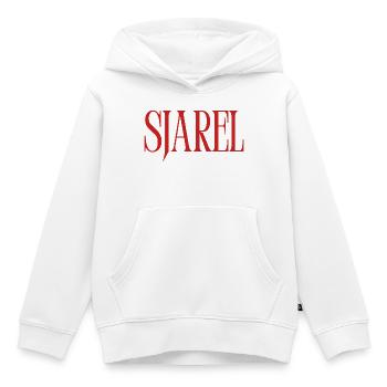 SJAREL. Dialect Shirt - Kids Premium Organic Hoodie - white - Front - AI Model Kid Female (0cm)