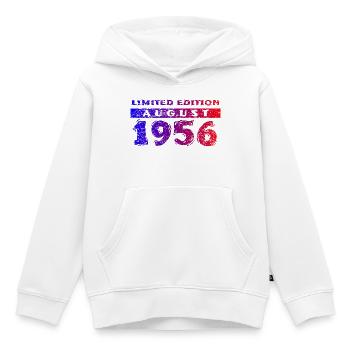 70th Birthday Limited Edition 08/1956 - Kids Premium Organic Hoodie - white - Front - AI Model Kid Female (0cm)