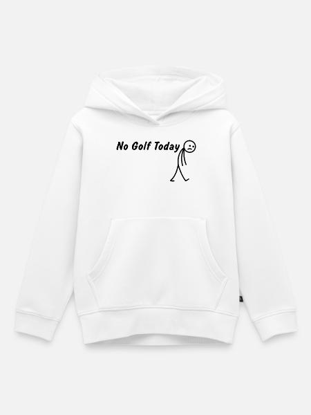 Heute kein Golf – Lustiges Golfgeschenk - Kinder Premium Organic Hoodie - Weiß