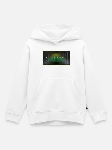 Tor zur Kosmischen Zukunft - Kinder Premium Organic Hoodie - Weiß